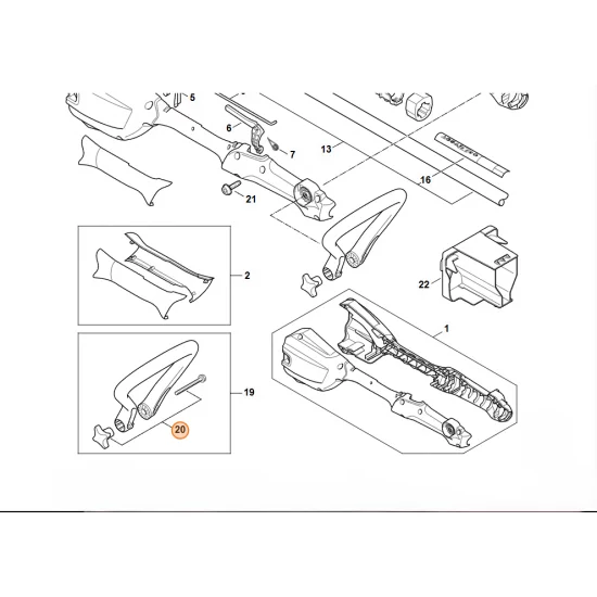 STIHL   Zestaw elementów mocujących 4522 007 1300